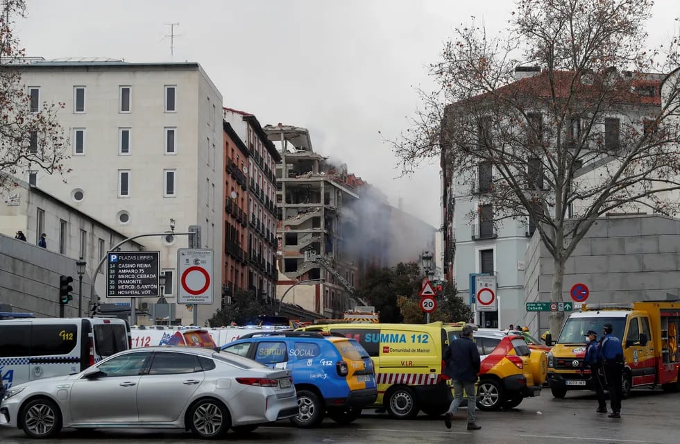 Explosión en el centro de Madrid, en España