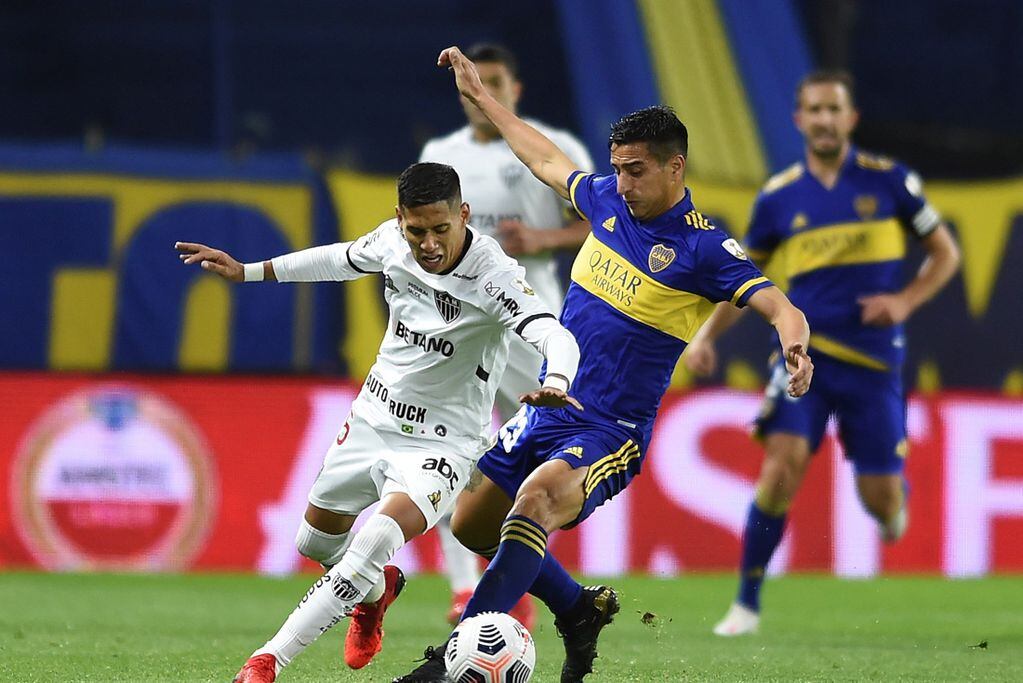 La ida, en la Bombonera, fue caliente y con el VAR como protagonista. Boca y Mineiro se juegan el pase a los cuartos de final de la Copa Libertadores. (AP)