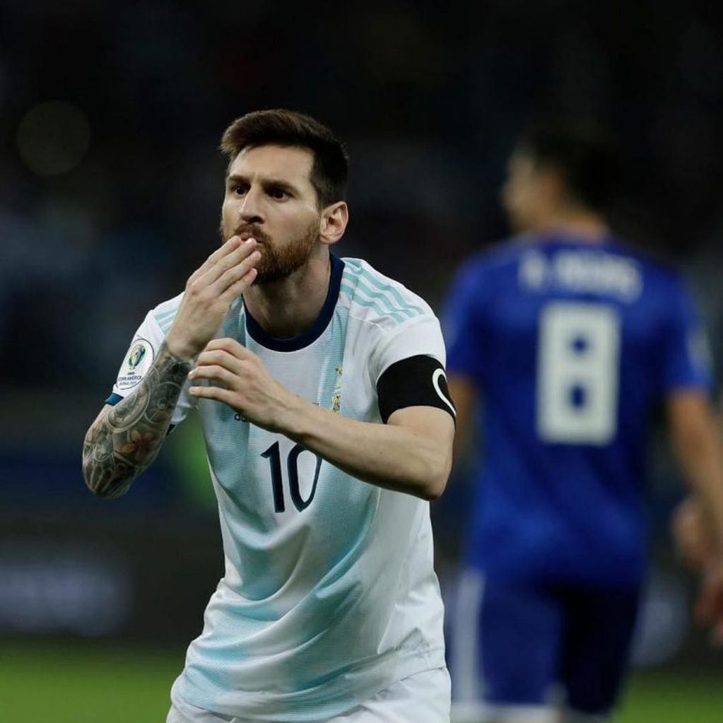 El festejo del gol de Messi que enterneció a Antonela