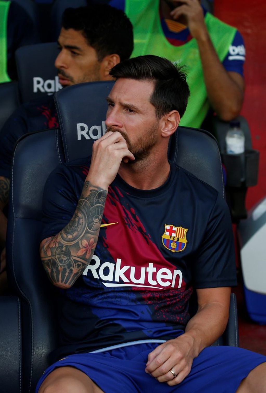 Messi no acumuló minutos en el triunfo de Barcelona 2-1 ante Arsenal. Foto: AP/Joan Monfort.