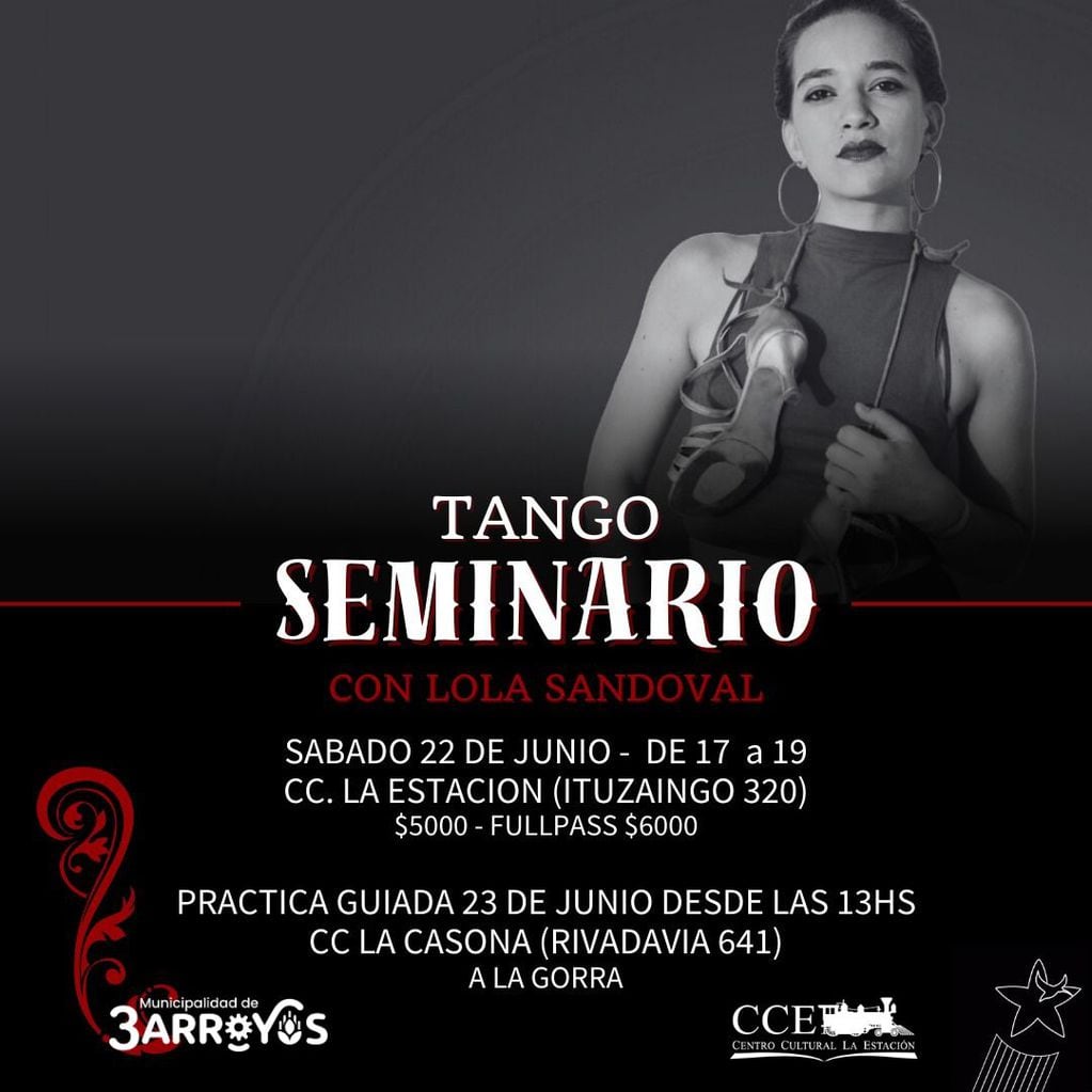 Seminario de Tango en el Centro Cultural La Estación de Tres Arroyos