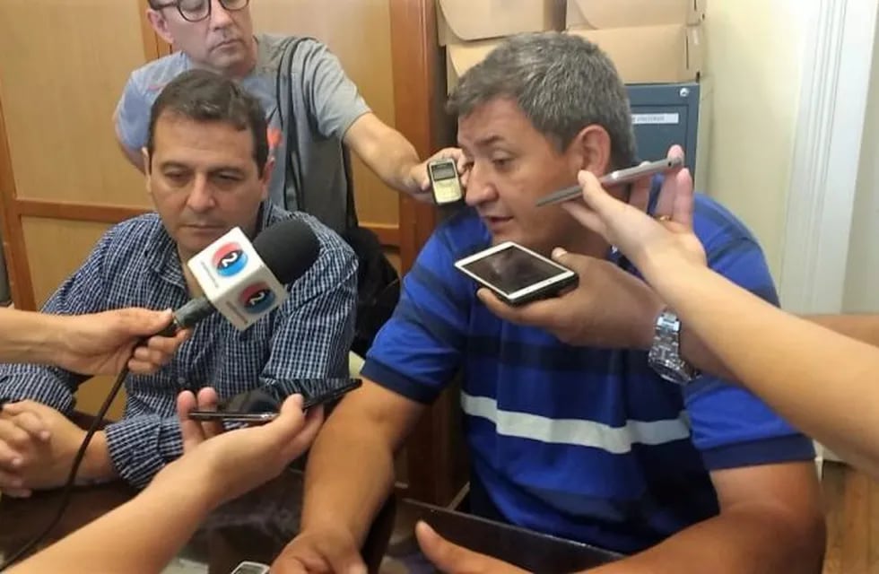 Conferencia de prensa entre Juan Saieg y Ariel Salgado