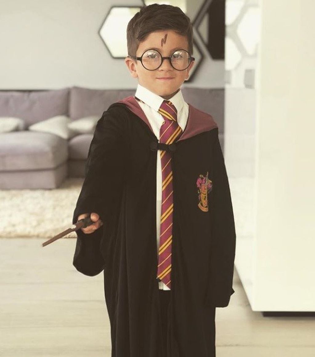Los hijos de Messi celebraron carnaval disfrazados de los personajes de Harry Potter. (Instagram)