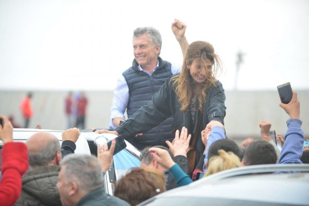 Mauricio Macri en la caravana del Sí se Puede en Córdoba.