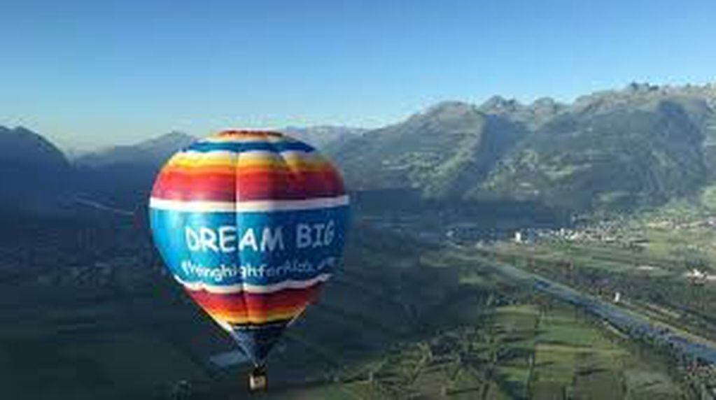 El globo aerostático de “Flying High for Kids World Balloon Project”.
