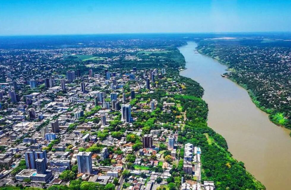 Imagen aérea de Foz de Iguazú