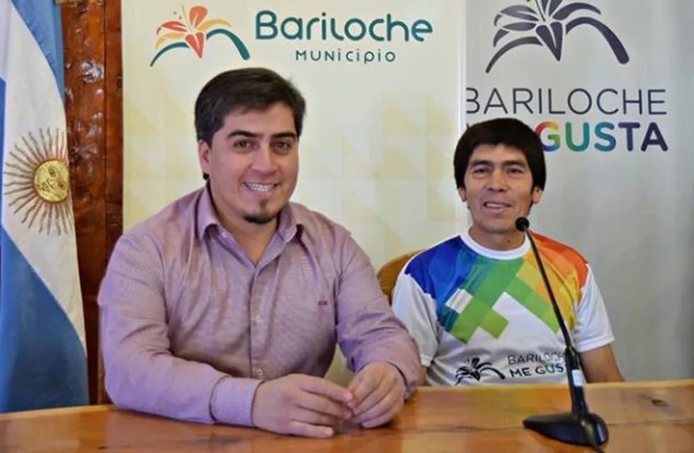 Carlos Arrative junto a Raúl Mansilla (Foto: El Cordillerano).