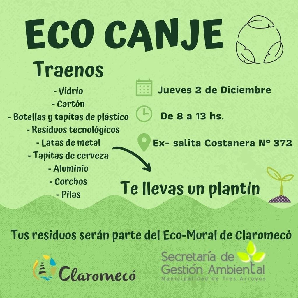 Jornada de Eco Canje en Claromecó
