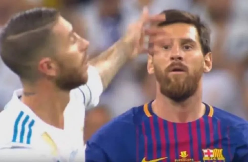 Lionel Messi se acordó de un familiar de Sergio Ramos por su feo gesto en cancha.