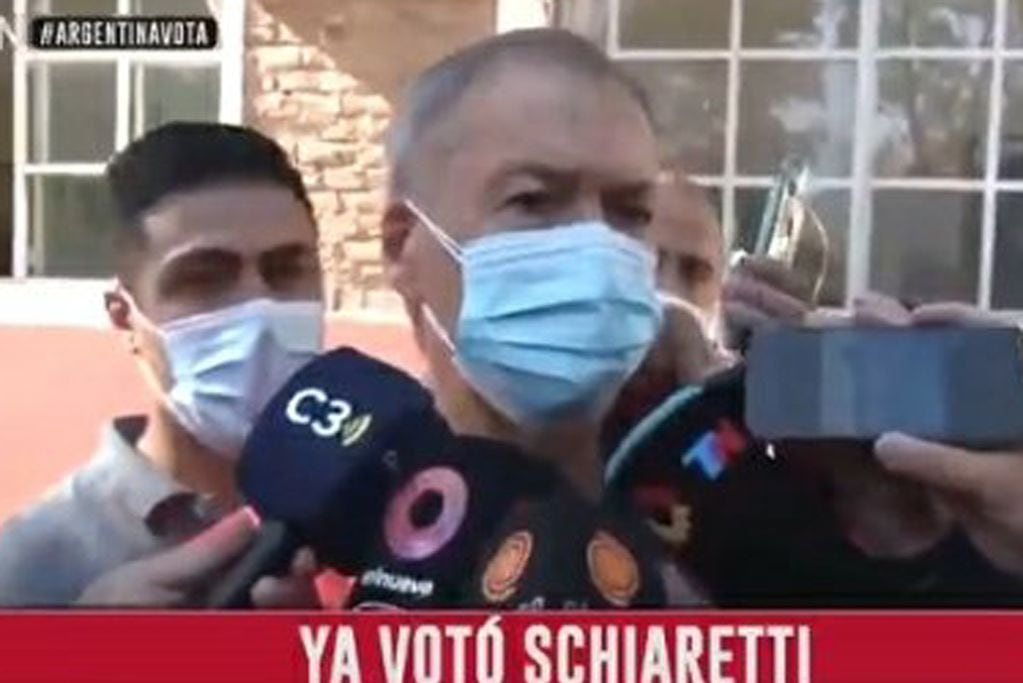 Schiaretti, tras votar en Córdoba (Captura de video).