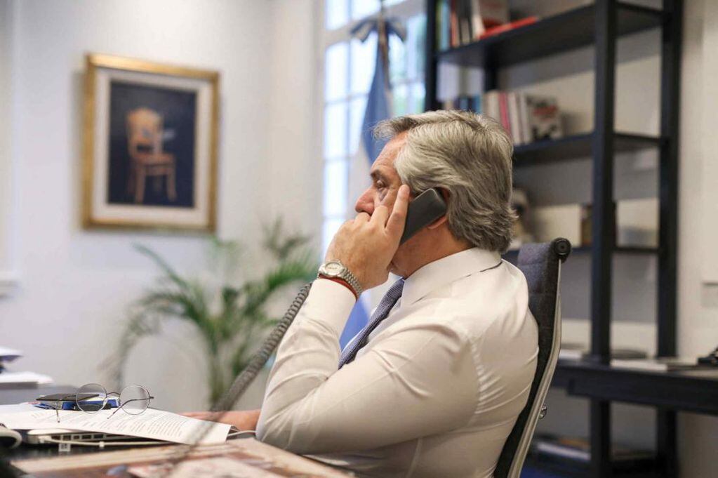 El jueves, Alberto Fernández habló con el presidente de Chile, Sebastián Piñera (Telám).