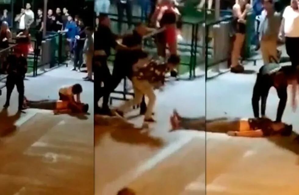 Patovicas marplatenses agredieron a otro joven en Playa Grande (Foto: Captura video)