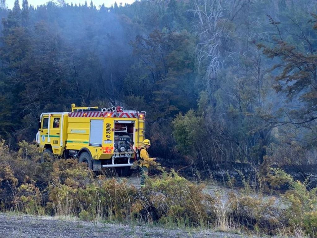 Incendio Parque Nacional Los Alerces .  Foto EQSNOTAS