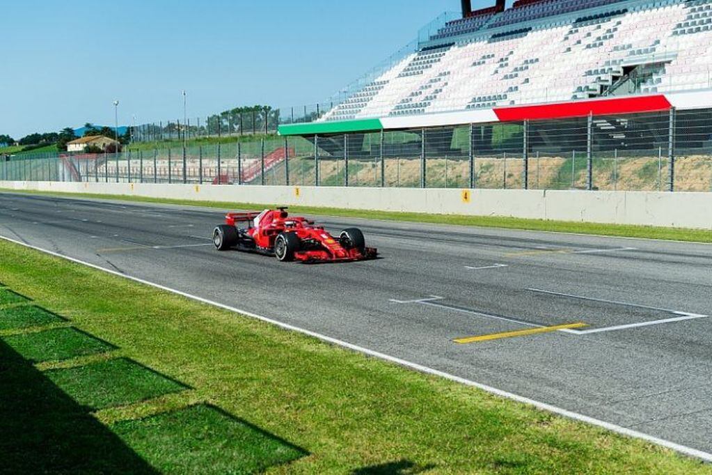 Ferrari probó con el SF71H de 2018.