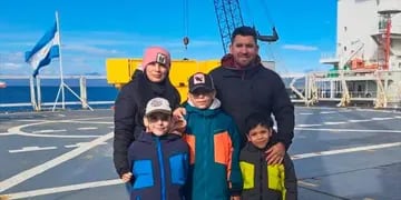 La familia santiagueña que vivirá en la Antártida Argentina para dar clases.