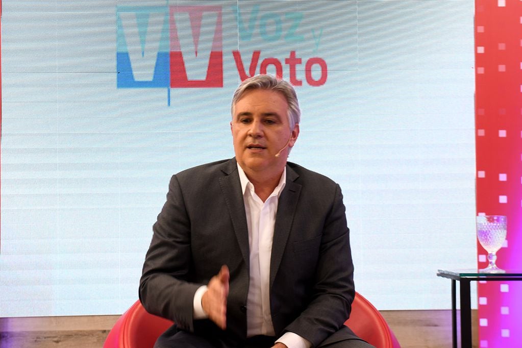 Martín Llaryora en el programa Voz y Voto de La Voz. 