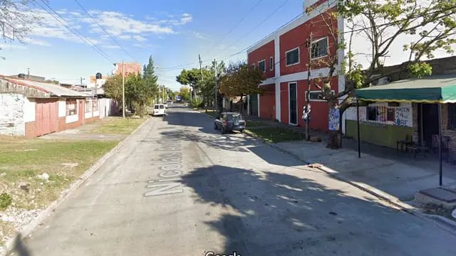La calle Avellaneda, donde ocurrió el choque