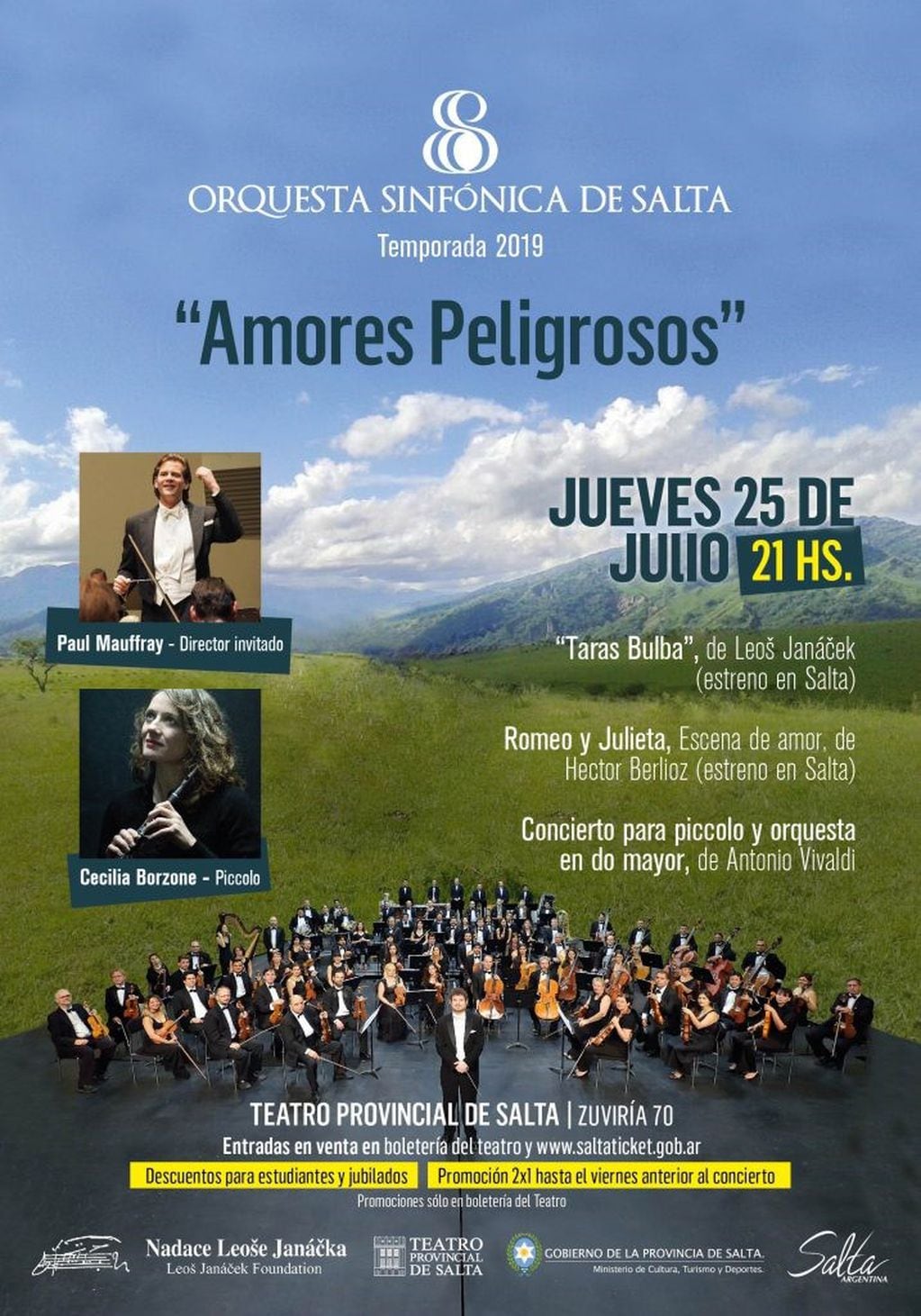 "Amores Peligrosos" de la Orquesta Sinfónica de Salta (web)