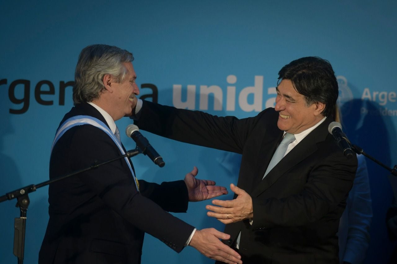 Carlos Zannini y Alberto Fernández. (Foto de archivo)