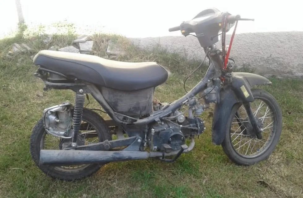 Motocicleta hallada en Alta Gracia