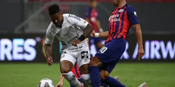 San Lorenzo empató 2-2 contra Santos y jugará la Copa Sudamericana