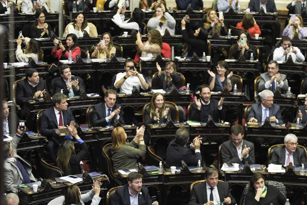 Con 237 votos a favor y ninguno en contra, se aprobó la media sanción del alivio fiscal en Diputados. Foto Federico López Claro.