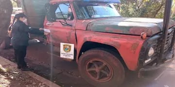 Camión secuestrado tras inconsistencias en chasis y motor