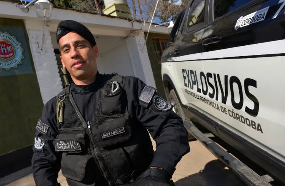 División Explosivos de la Policía de Córdoba.