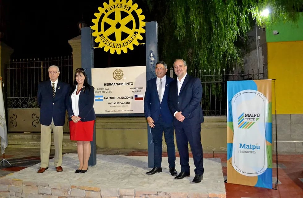 Stevanato participó del Encuentro de Hermanamiento Internacional del Rotary Club. Foto: Maipú Municipio.