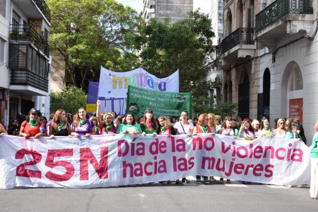 Marcha del 25N en Rosario. (Laizquierdadiario)