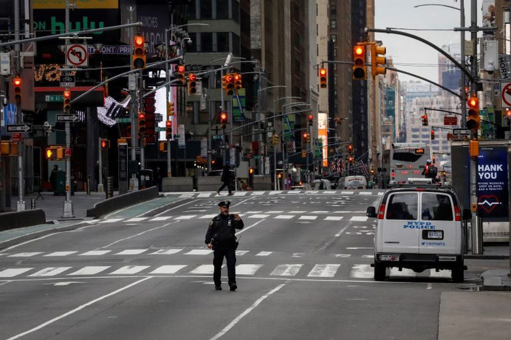 Calles desiertas en Nueva York. (Foto: Brendan McDermid/REUTERS)