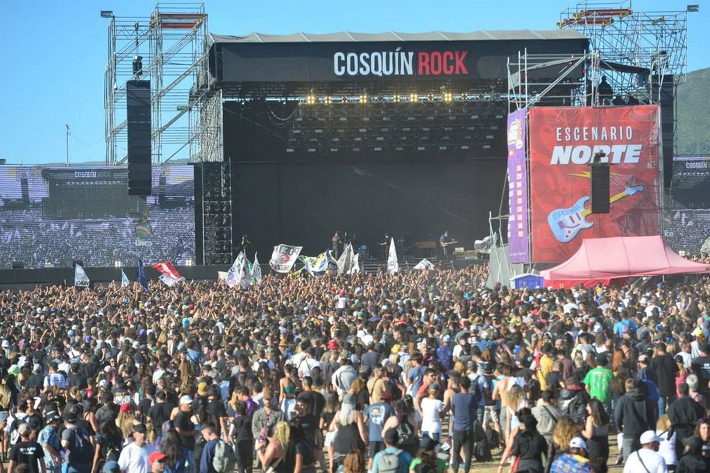 La primera jornada del festival Cosquín Rock 2023 contó con la presencia de Estelares, Guasones, Alemán y Usted Señálemelo.  (Javier Ferreyra / La Voz)