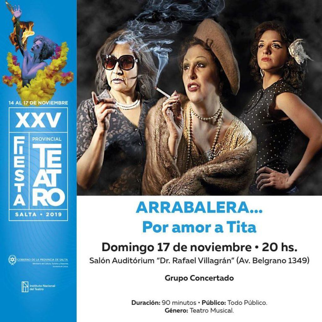 XXV Fiesta Provincial de Teatro en Salta este domingo 17 (Facebook INT Representación Provincial Salta)