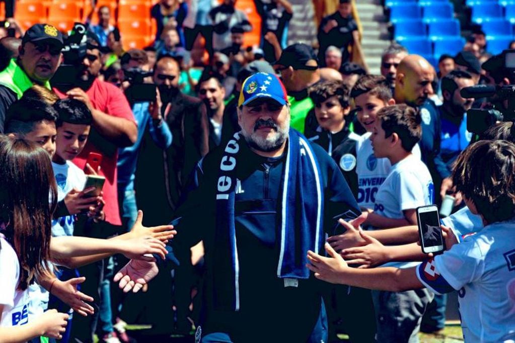 Diego Maradona en Mendoza. 