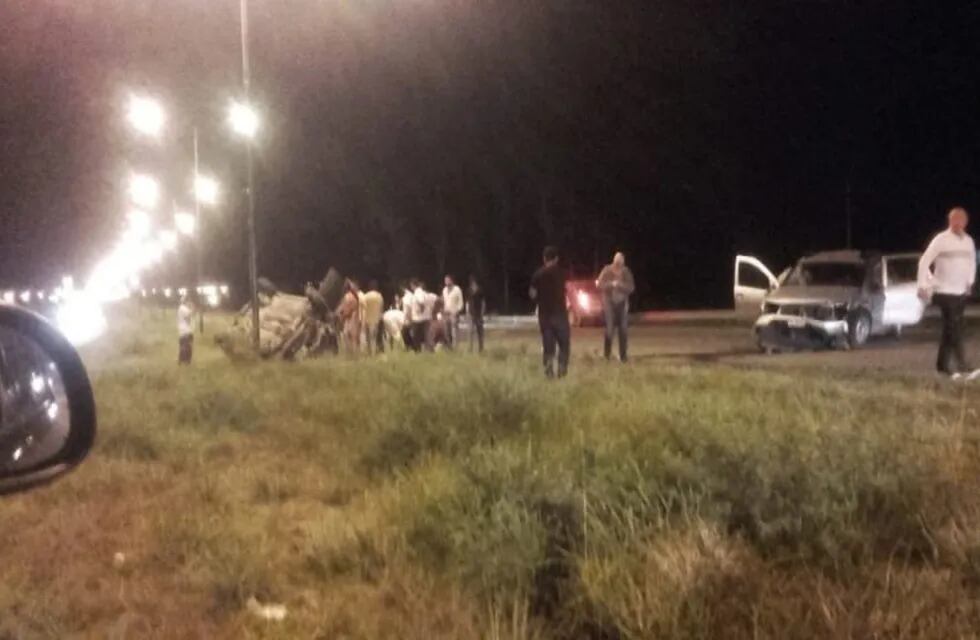 Accidente en Circunvalación Oeste. (Prensa Policía de Salta)