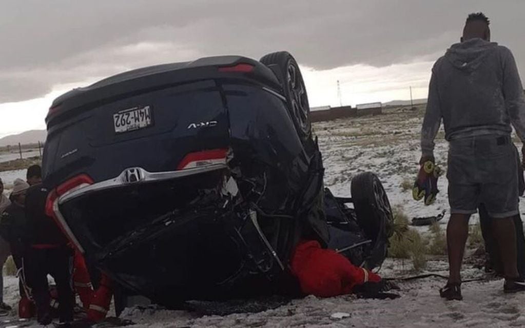 Así quedó el vehículo de Vergara (Foto: web)