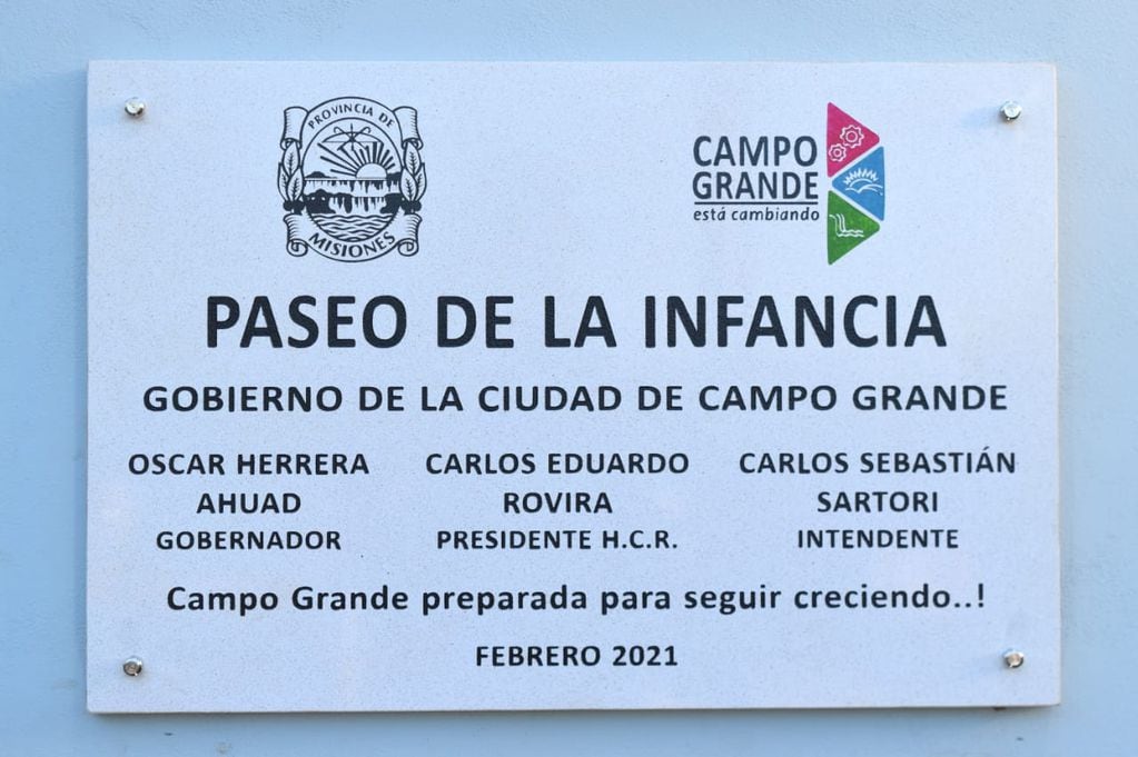 El municipio de Campo Grande habilitó su Paseo de la Infancia