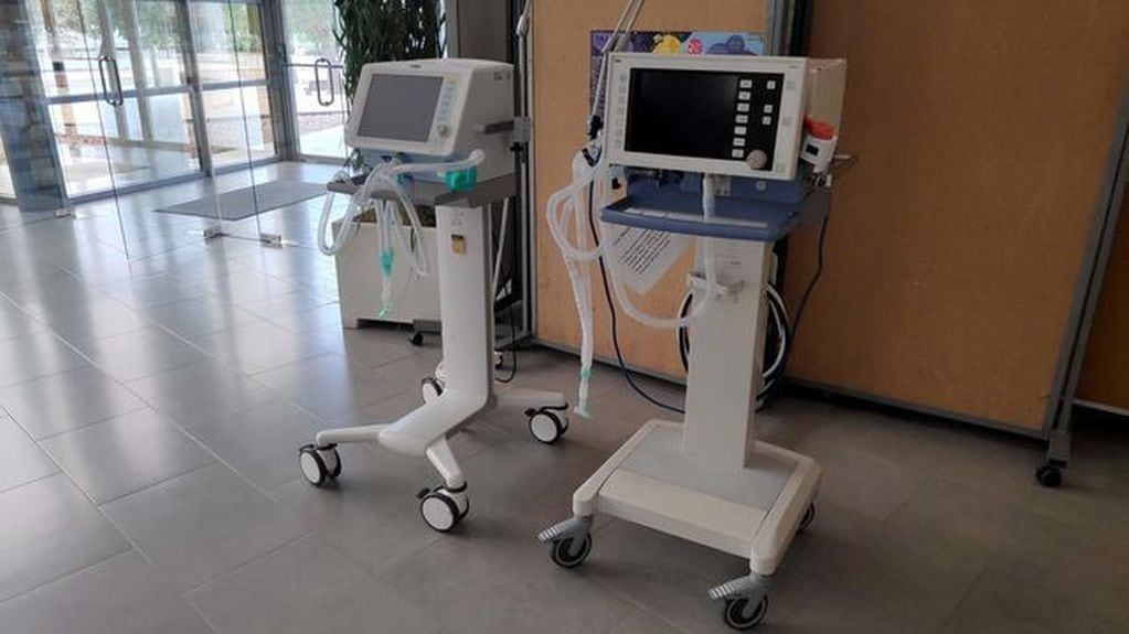 Modelo de respiradores entregados en hospitales del país
