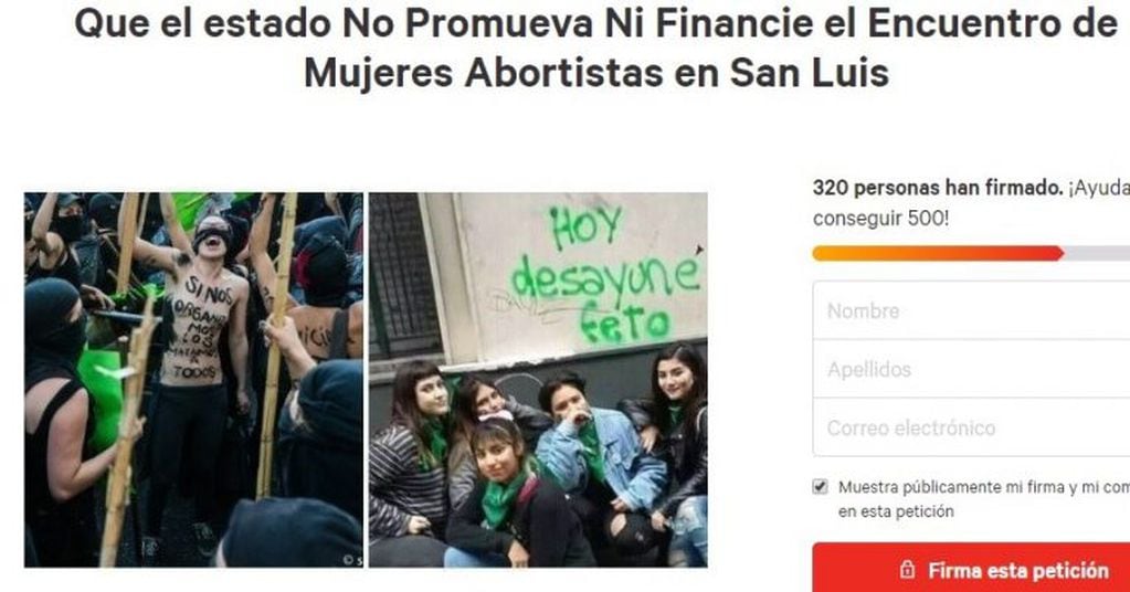 Grupo provida pide que no se autorice el 35º Encuentro de Mujeres en San Luis.