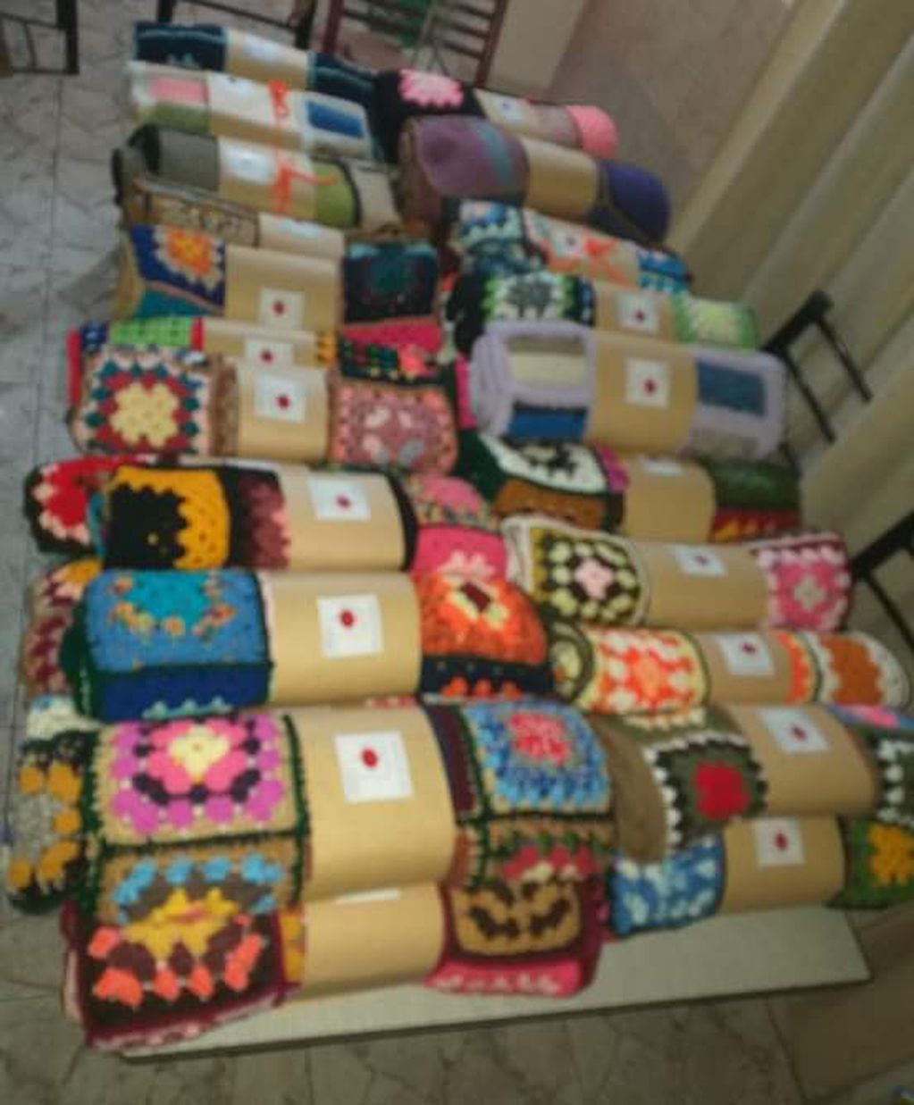 Toda la lana que reciben es utilizada para confeccionar mantas.