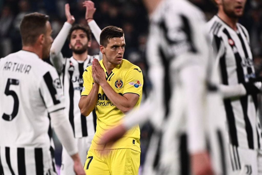 Giovani Lo Celso disputó los octavos de final de Champions League con Villarreal, que eliminó a Juventus.
