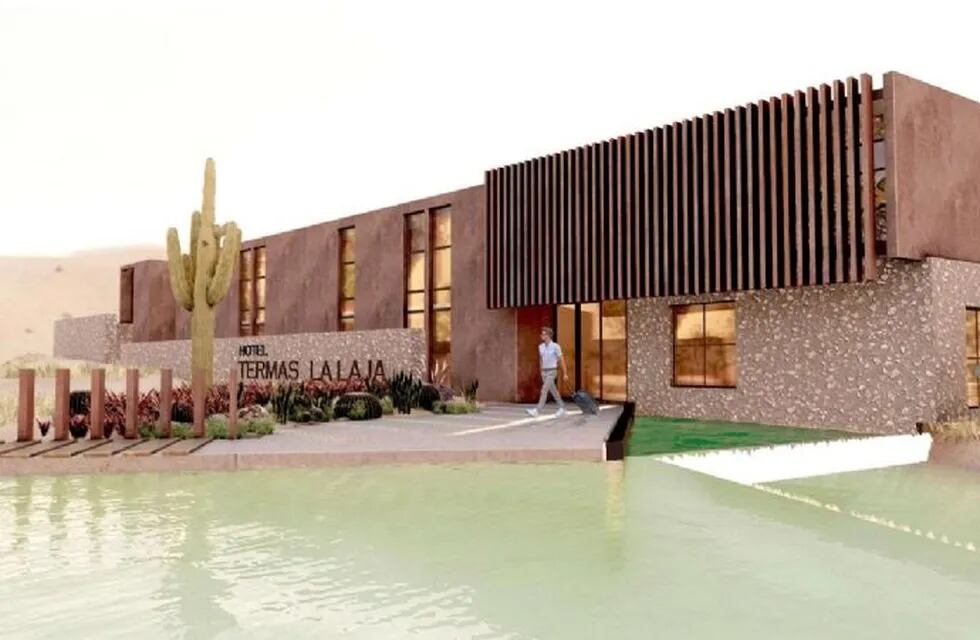 Así será el nuevo hotel que se construirá en La Laja, Albardón y que estará listo para fines de 2022.