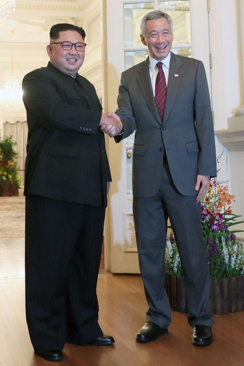 Kim Jong Un llegó a Singapur para la histórica cumbre (EFE / WALLACE WOON)
