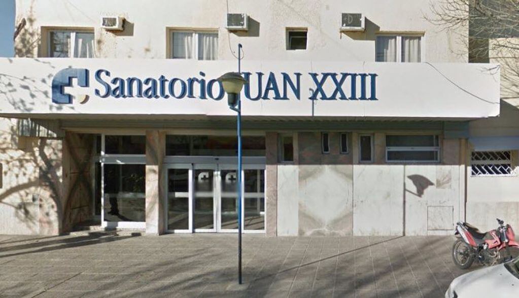 Sanatorio Juan XXIII, lugar donde falleció la mujer de 82 años (web).