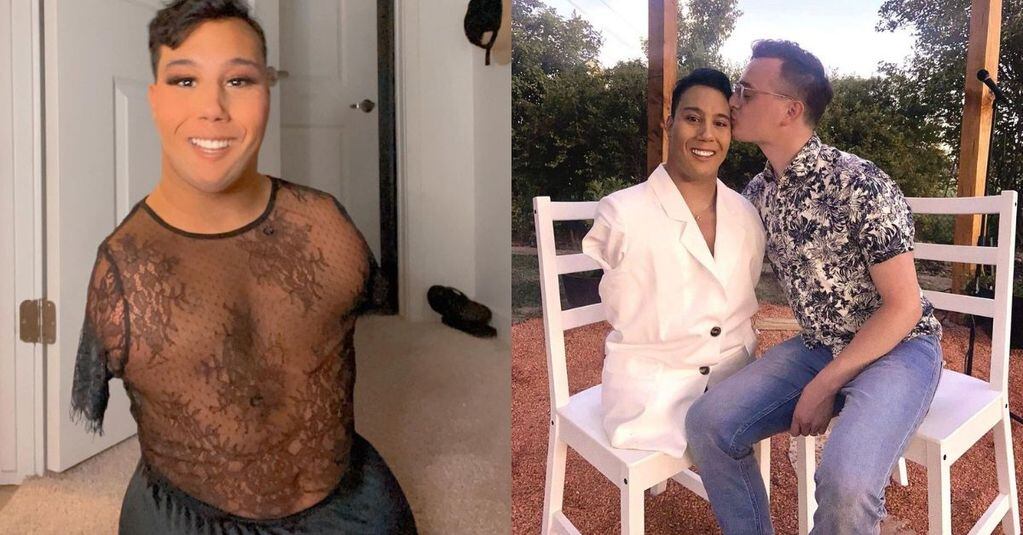El joven que hace maquillajes en TikTok y es viral.
