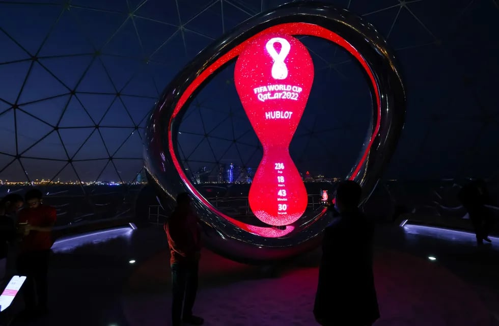 El logo de la Copa del Mundo en Qatar. Foto: AP.