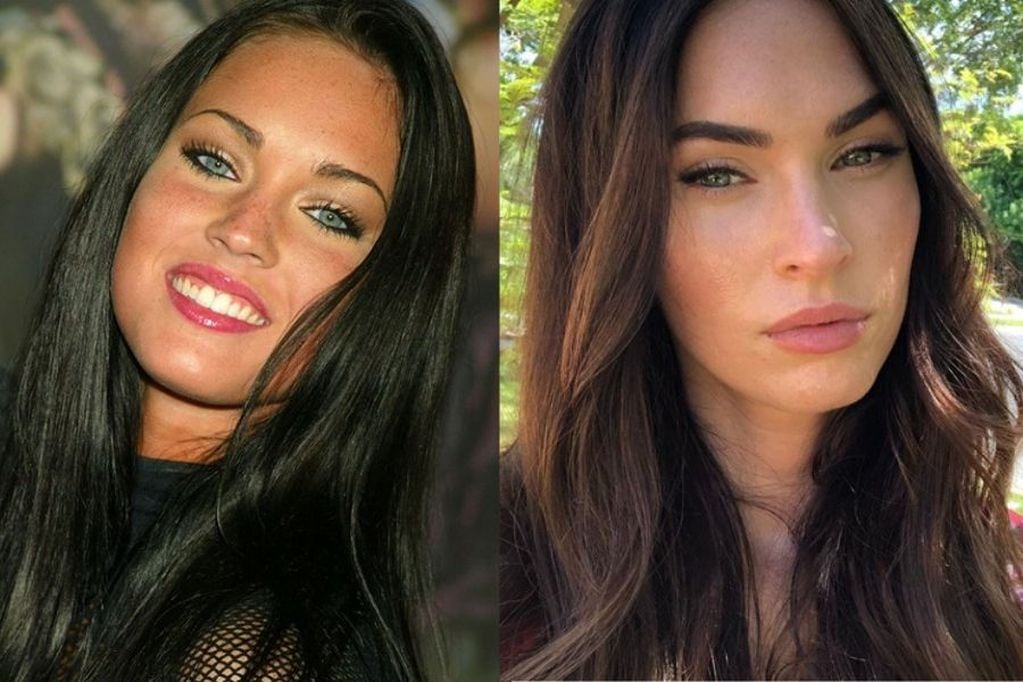 El antes y después de Megan Fox.