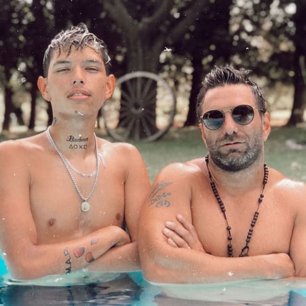 Chyno Agostini y Santiago Caamaño (Instagram)