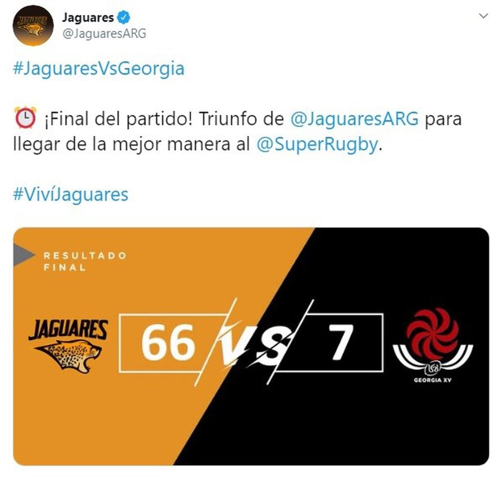 (Twitter: @JaguaresARG)