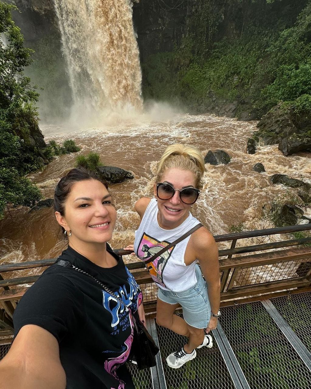 Yanina Latorre deslumbró en microbikini desde las impactantes Cataratas del Iguazú